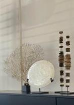 Schelpen toren Java op standaard set (2) Beige Hotel Chique, Huis en Inrichting, Woonaccessoires | Overige, Ophalen of Verzenden