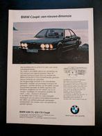 Oude reclame / Advertentie BMW 630 CS - 633 CSi, Boeken, Auto's | Folders en Tijdschriften, Ophalen of Verzenden, Gelezen, BMW