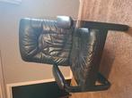 Leren fauteuil, Ophalen, Gebruikt, Leer