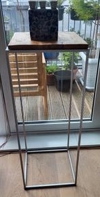 2 Plantentafels Metaal/Hout - 35x35x93cm, Huis en Inrichting, Ophalen