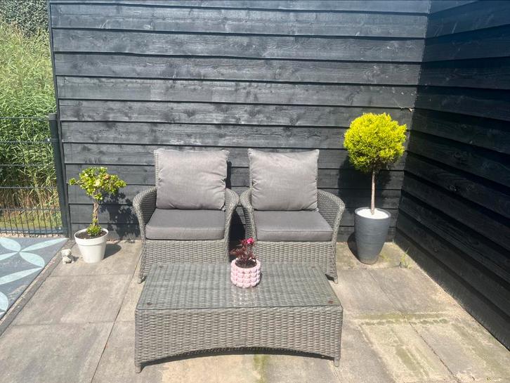 Prachtige tuinset nieuwstaat sjiek model ,dubbele set kussen, Tuin en Terras, Tuinsets en Loungesets, Zo goed als nieuw, Ophalen of Verzenden