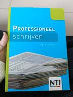 professioneel schrijven door Dr. J.E.P de Smit (NTI), Gelezen, Overige niveaus, Ophalen of Verzenden