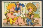Humor  1930 Nostalgie Vintage Ansichtkaart f-256d jdu Leuke, Ophalen of Verzenden, 1920 tot 1940, Ongelopen, Kinderen