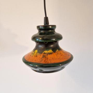 vintage keramieke hanglamp oranje lamp beschikbaar voor biedingen
