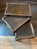 Vintage Miniset Bijzettafeltjes Nesting Tables, Ophalen, Minder dan 50 cm, 50 tot 100 cm, Zo goed als nieuw