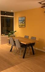 Eiken tafel 161x90x4, Huis en Inrichting, Tafels | Eettafels, Ophalen, 50 tot 100 cm, Zo goed als nieuw, Vijf personen of meer