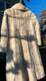 Bontjas poolvos  lang vintage valentijn, Ophalen of Verzenden, Zo goed als nieuw, Maat 42/44 (L), Wit