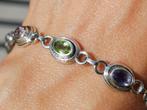 Vanoli 925 zilveren armband topaas citrien peridot maansteen, Daiva1973@hotmail.com, Vanoli, Overige kleuren, Amsterdam