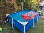 Intex 150x220 incl.pomp/chloordespenser/afdekhoes/chloor, Ophalen, Minder dan 80 cm, Zo goed als nieuw, 200 tot 400 cm
