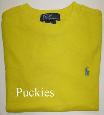 Geel Ralph Lauren t-shirt maat 110 *NIEUW* (9748)  beschikbaar voor biedingen