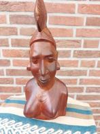 prachtig houten vrouwe buste, Antiek en Kunst, Kunst | Beelden en Houtsnijwerken, Ophalen