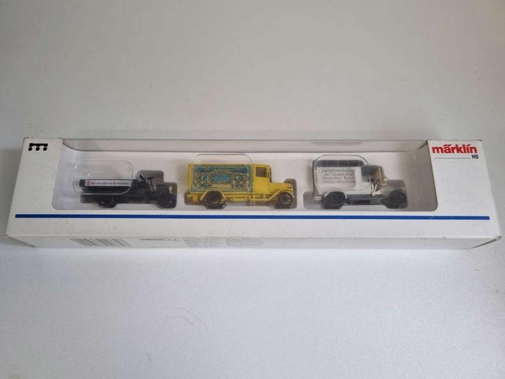 Märklin 1889 - Oldtimer-Lieferwagen set (1:87), Hobby en Vrije tijd, Modelauto's | 1:87, Zo goed als nieuw, Bus of Vrachtwagen