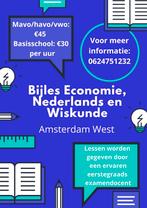 Examentraining bijles economie, bedrijfseconomie, wiskunde, Diensten en Vakmensen, Bijles, Privéles