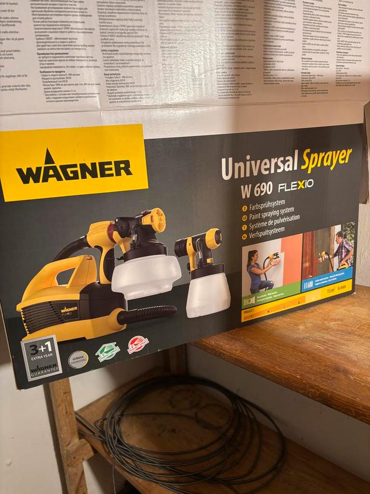 Wagner Verfspuit - Perfect voor je klus!, Doe-het-zelf en Verbouw, Schildersmaterialen, Zo goed als nieuw, Verfspuit of Verfpomp