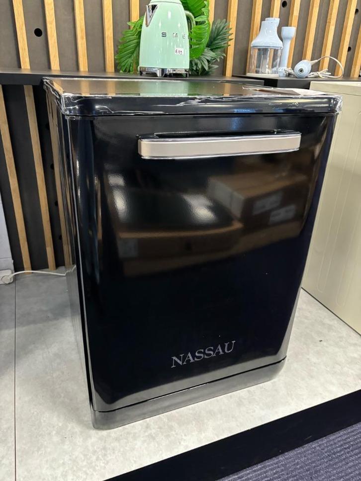 Nassau RVW6000ZWA – Retro Vaatwasser – Vrijstaand – Zwart –, Witgoed en Apparatuur, Vaatwasmachines, Nieuw, Vrijstaand, 85 tot 90 cm