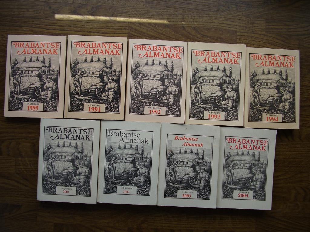 Brabantse almanak  9x, Ophalen of Verzenden, Gelezen