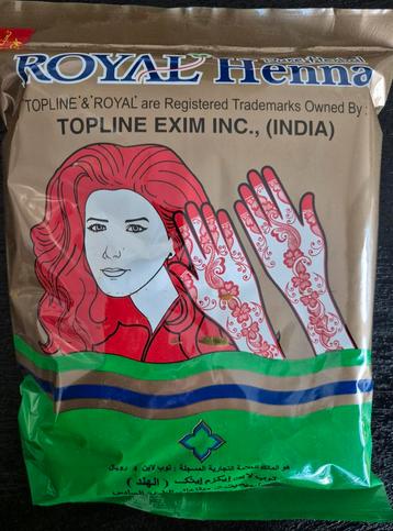 Royal Pure Herbal Henna - 500 gram beschikbaar voor biedingen