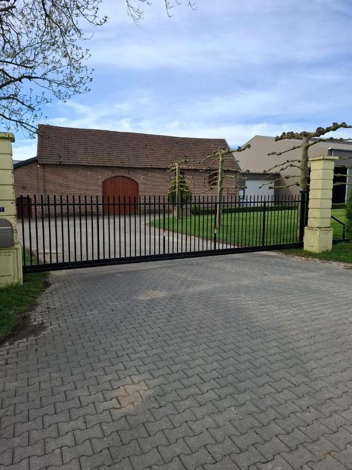 schuifpoort 6x2 zwart, Tuin en Terras, Tuinpoorten, Nieuw, Schuifpoort, Staal, 150 tot 200 cm, 200 cm of meer, Ophalen of Verzenden