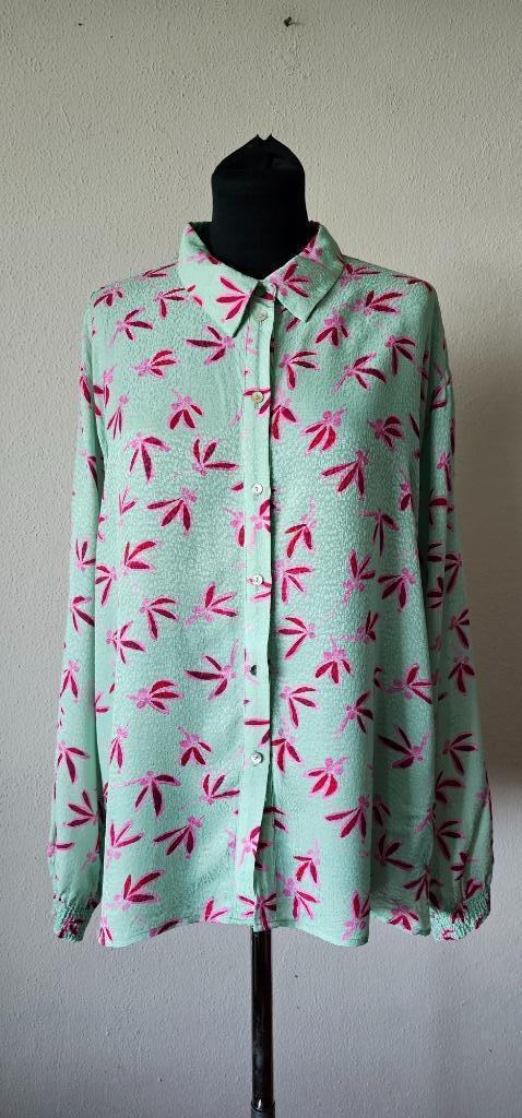 groene rose kleur blouse van Pom amsterdam maat 40 (29625), Kleding | Dames, Blouses en Tunieken, Zo goed als nieuw, Maat 38/40 (M)