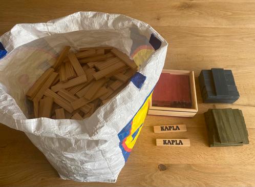 Grote verzameling Kapla totaal 502 houtjes, Kinderen en Baby's, Speelgoed | Bouwstenen, Gebruikt, Ophalen of Verzenden