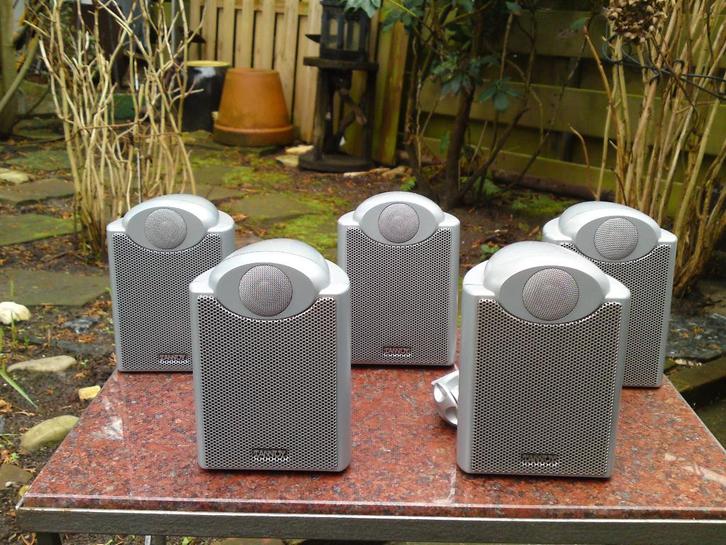 Tannoy FX 5.0 surround luidsprekers set, Audio, Tv en Foto, Luidsprekers, Zo goed als nieuw, Surroundset zonder subwoofer, 60 tot 120 watt
