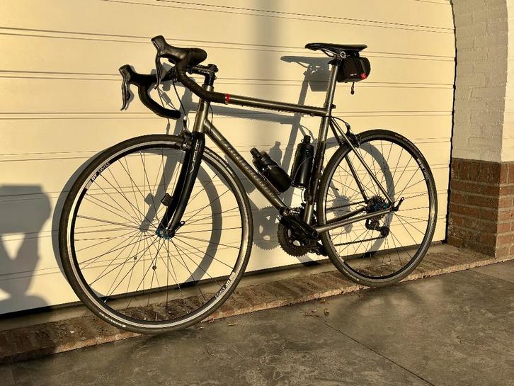 Van Nicholas Aquilo Titanium Racefiets Ultegra DI2 mt 56, Fietsen en Brommers, Fietsen | Racefietsen, Gebruikt, Overige merken