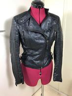 Zara Basic xs echte leren jas, Ophalen of Verzenden, Zo goed als nieuw, Maat 34 (XS) of kleiner, Zwart