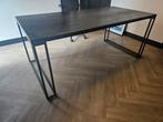Zwarte eettafel of bureau, Ophalen, 50 tot 100 cm, Zo goed als nieuw, Vijf personen of meer