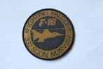 patch  332  sqn  f-16  norway  gold, Verzenden, Zo goed als nieuw, Patch, Badge of Embleem