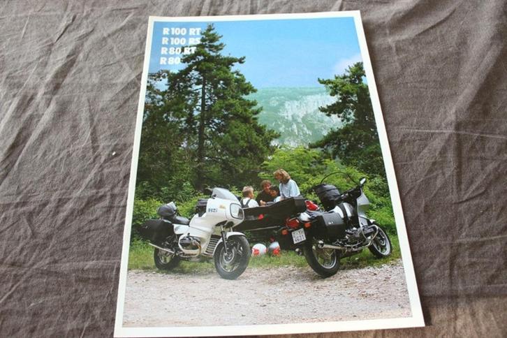 BMW R100 RT RS R80 RT 1988 motorfiets verkoop folder, Motoren, Handleidingen en Instructieboekjes, BMW, Ophalen of Verzenden