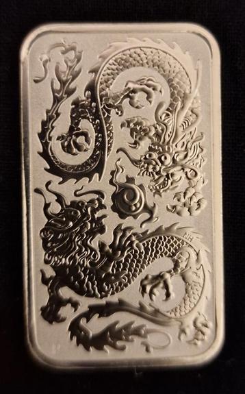 1 oz Australian Dragon Zilver Baar 2020 beschikbaar voor biedingen