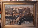 Schilderij Haarlem aan het Spaarne, Antiek en Kunst, Ophalen of Verzenden