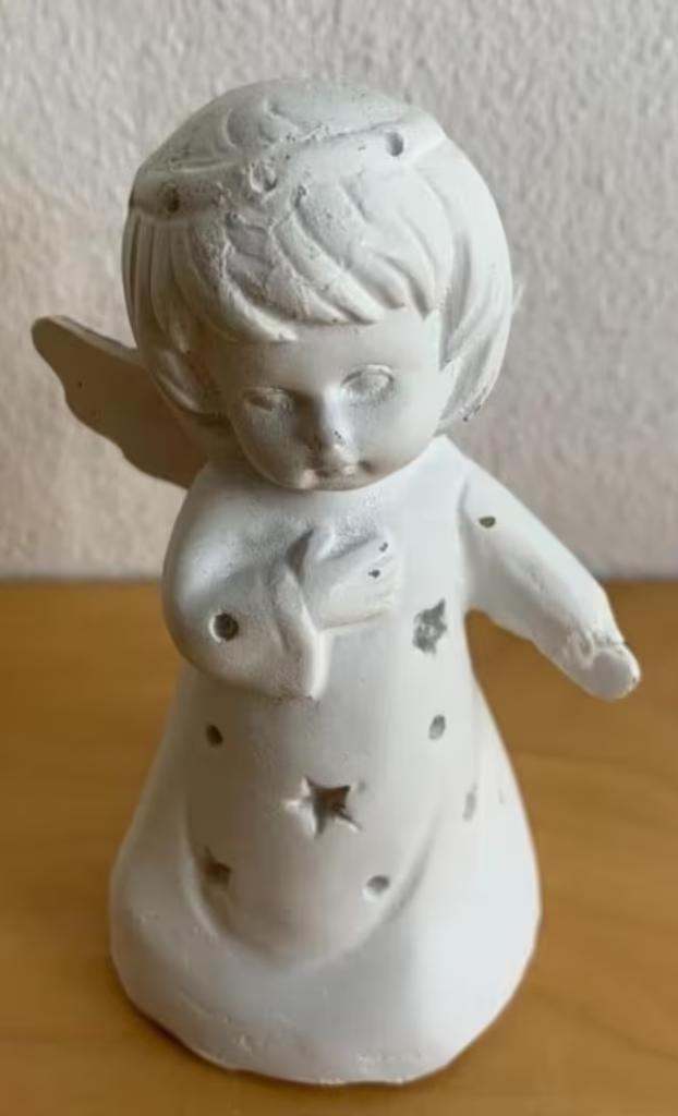 Beeldje kerstengel, engel, engeltje, met verlichting in jurk, Diversen, Kerst, Nieuw, Ophalen of Verzenden