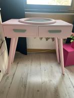 Make up tafel mey ronde spiegel, Huis en Inrichting, Tafels | Kaptafels, Ophalen, Hout, 50 tot 100 cm, Minder dan 100 cm