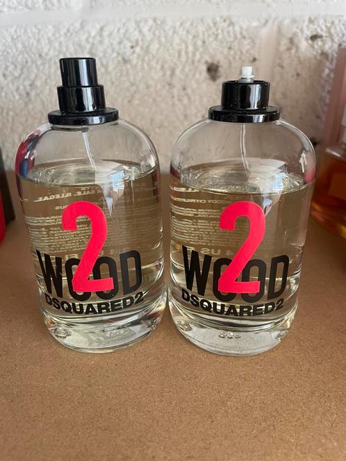 2x Dsquared Wood 80 & 85 / 100 ml, Sieraden, Tassen en Uiterlijk, Uiterlijk | Parfum, Zo goed als nieuw, Ophalen of Verzenden