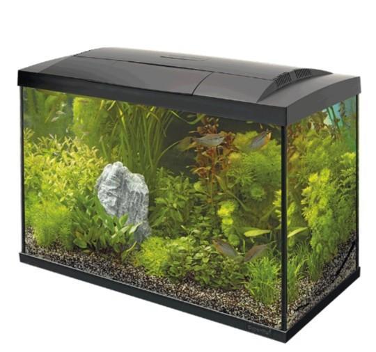 Super Fish Aqua 70 LED Tropical kit (zwart)€50, Dieren en Toebehoren, Vissen | Aquaria en Toebehoren, Zo goed als nieuw, Verlichting of Verwarming