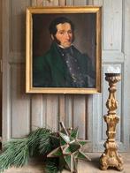 Antiek frans portret van een heer, Ophalen of Verzenden