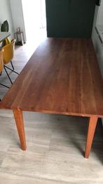 Kersenhouten tafel massief, Huis en Inrichting, Tafels | Eettafels, Ophalen, Zo goed als nieuw, Rechthoekig, 50 tot 100 cm