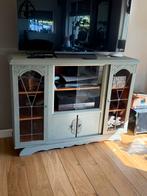Landelijk brocante tv meubel, Ophalen, 100 tot 150 cm, Zo goed als nieuw, Minder dan 100 cm