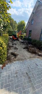 Minigraver en minishovel met machinist voor grond en sloop, Ophalen, Nieuw