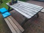 Picknicktafel, Ophalen, Gebruikt, Rechthoekig, Hout