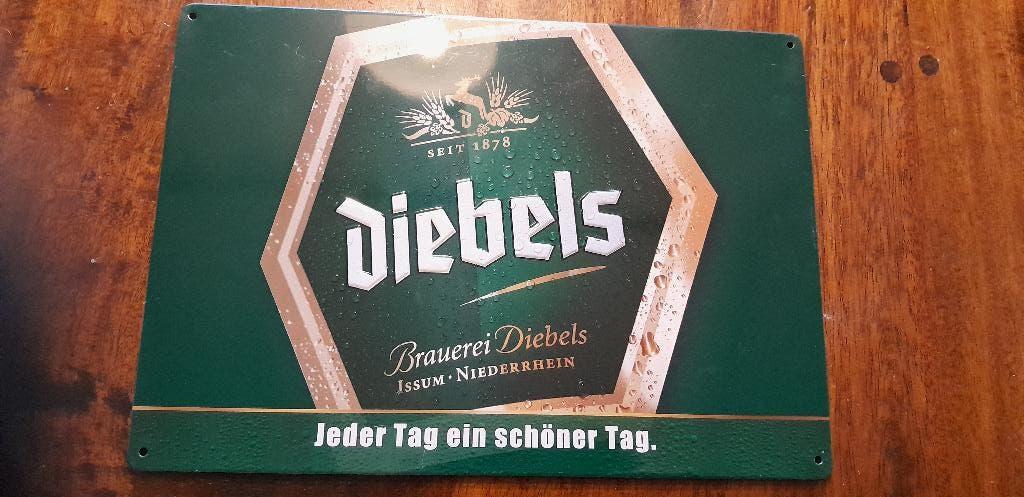 bierschild Diebels, Ophalen, Zo goed als nieuw, Reclamebord