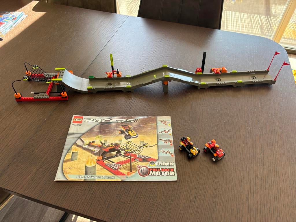 Lego Racers 4586 Stunt Race Track met extra auto!, Ophalen of Verzenden, Gebruikt, Complete set, Lego