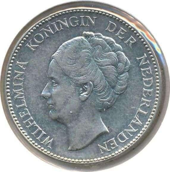 Nederland 1 Gulden 1940 Wilhelmina, Postzegels en Munten, Munten | Nederland, Losse munt, 1 gulden, Koningin Wilhelmina, Zilver