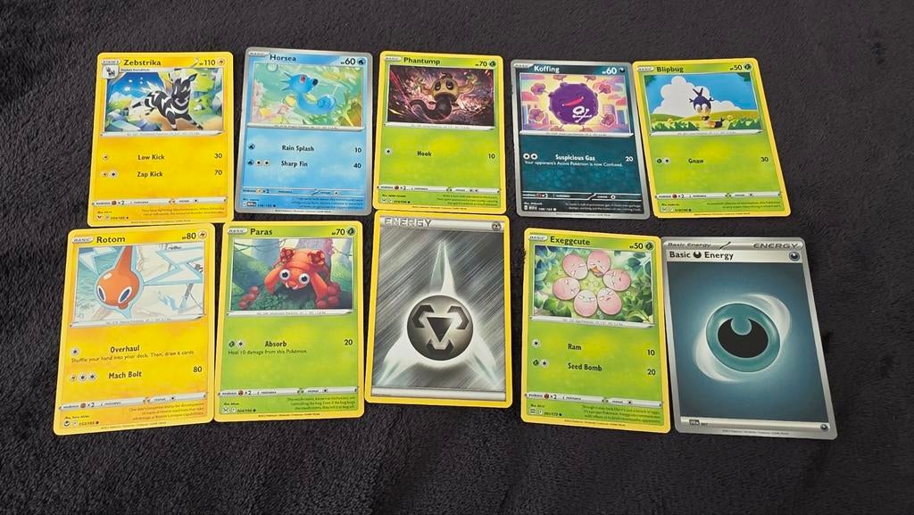 setje pokémon kaarten 10stuks, Ophalen, Speelkaart(en)