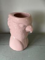 Rose vaas porselein. Kaketoe / Papegaai., Ophalen, Overige kleuren, Aardewerk of Porselein, Zo goed als nieuw
