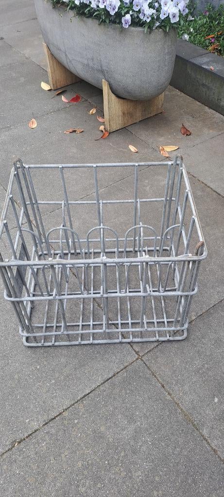 ijzeren melkflessen krat, Ophalen of Verzenden