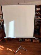 Projectiescherm 120x125 cm met statief, Ophalen, Gebruikt