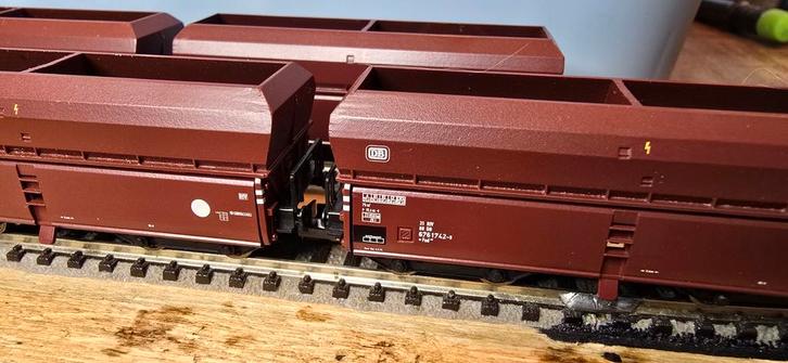 Fleischmann piccolo set van 6 functionele zelflossers top!, Hobby en Vrije tijd, Modeltreinen | N-Spoor, Wagon, Gelijkstroom, Fleischmann