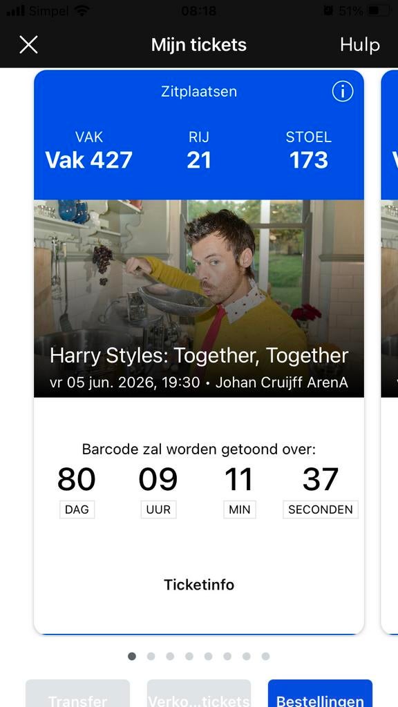 Harry Styles 6 juni zitplaatsen, Drie personen of meer, Juni